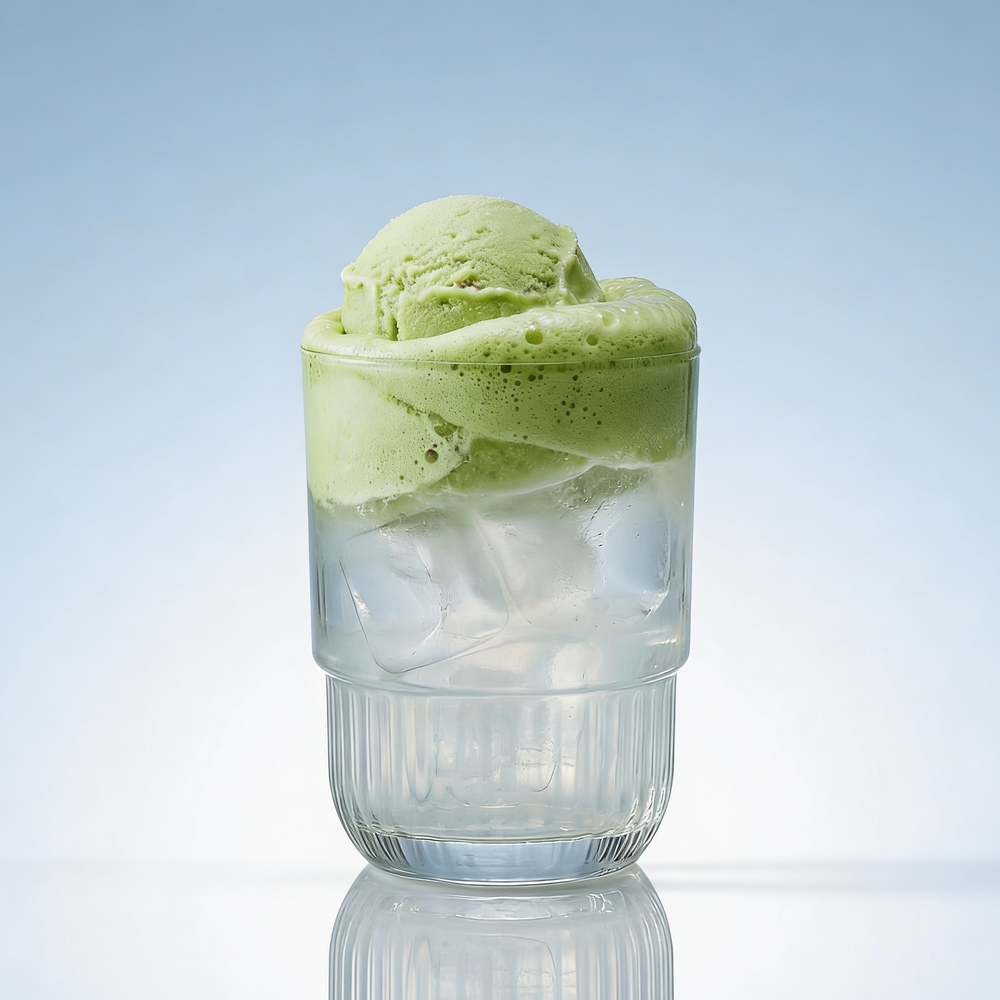Coconut Lime Matcha Sorbet Float