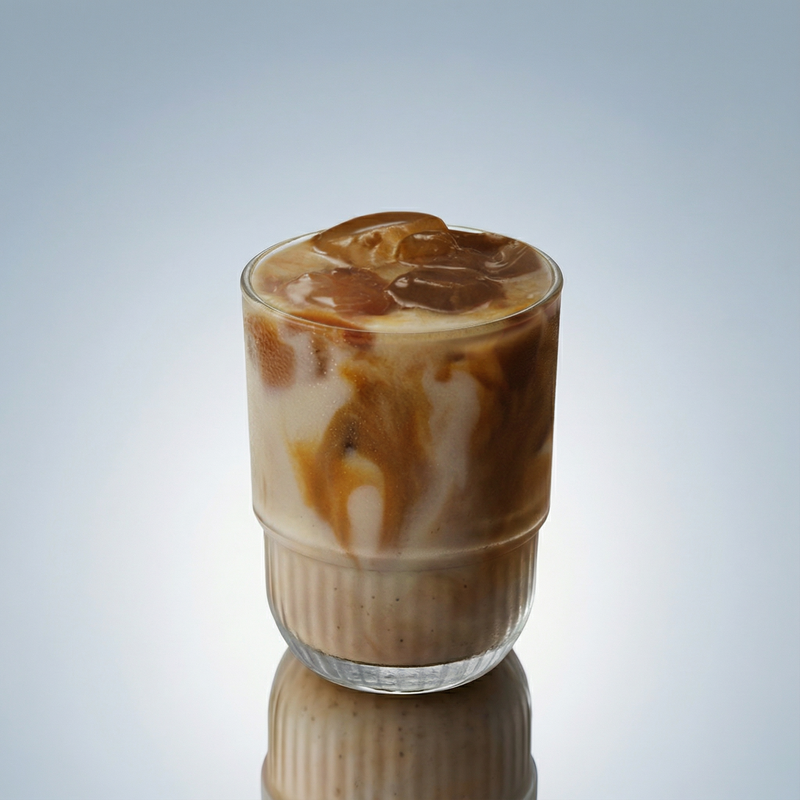Toffee Nut Hojicha Latte